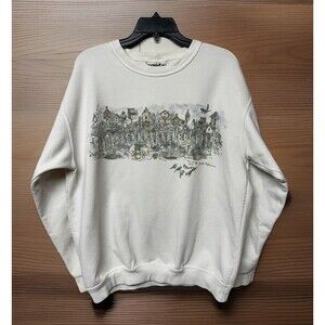 Vtg Northern reflections Garden Meeting Sweatshirt  Front Back Graphics Women L